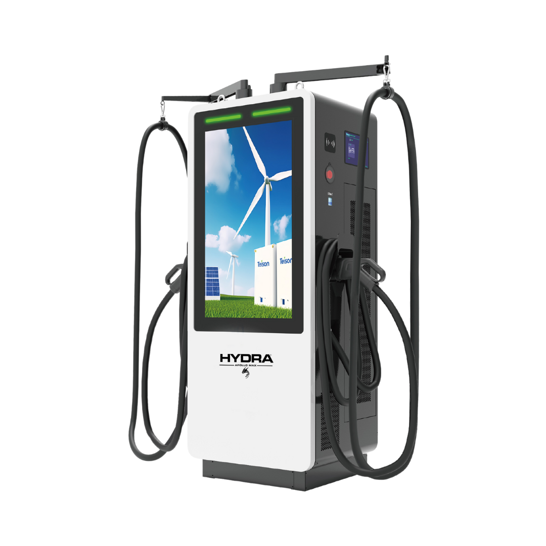 Hydra Apollo Max 43 inch advertising screen DC rapid charger front view