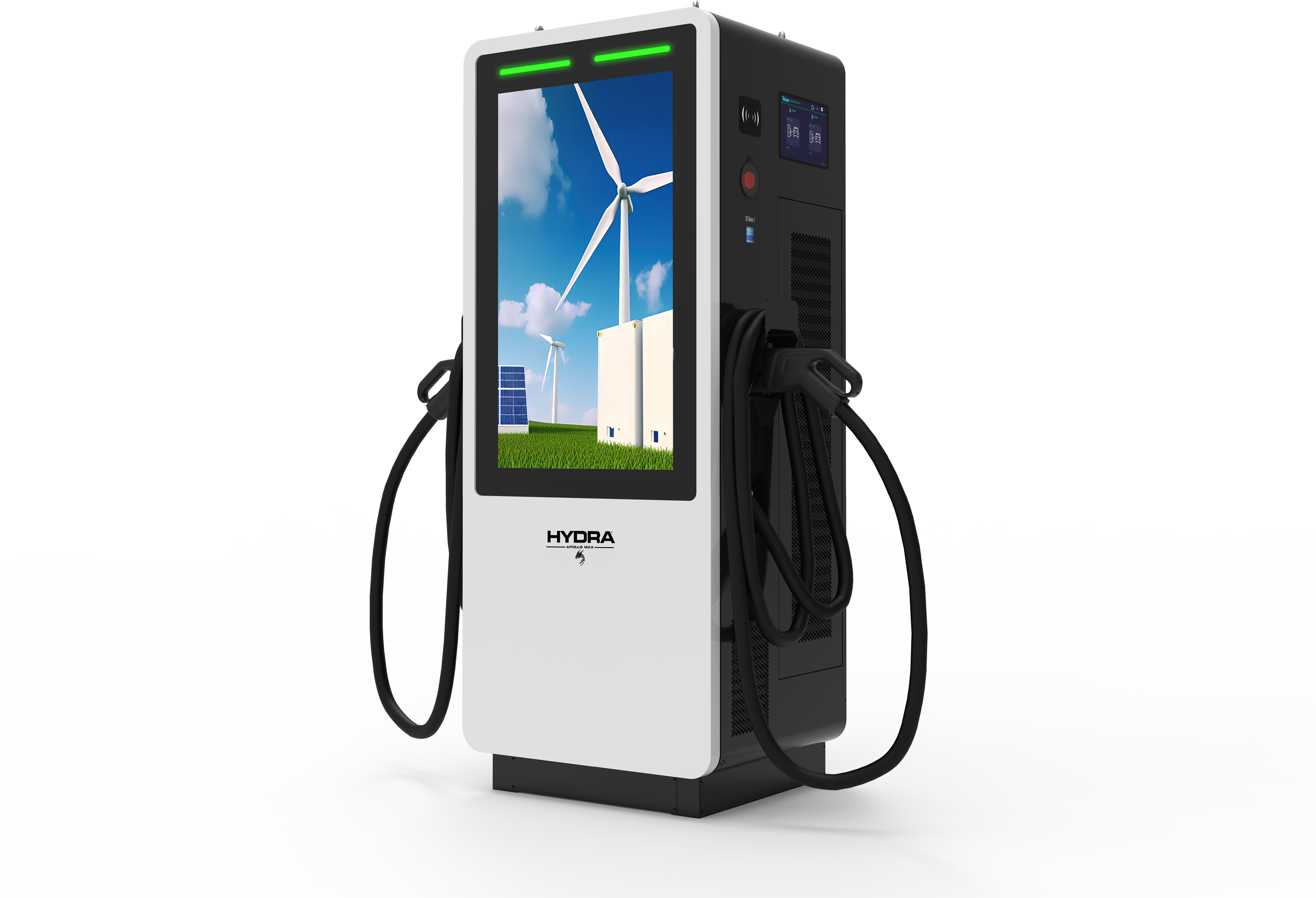 Hydra Apollo Max DC rapid charger with 43 inch display