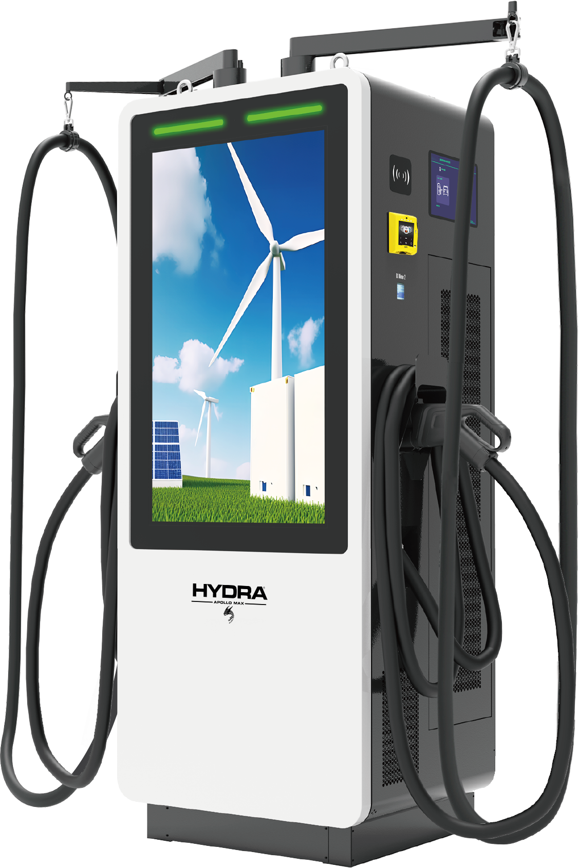 Hydra Apollo Max DC charger with Nayax contactless payment terminal