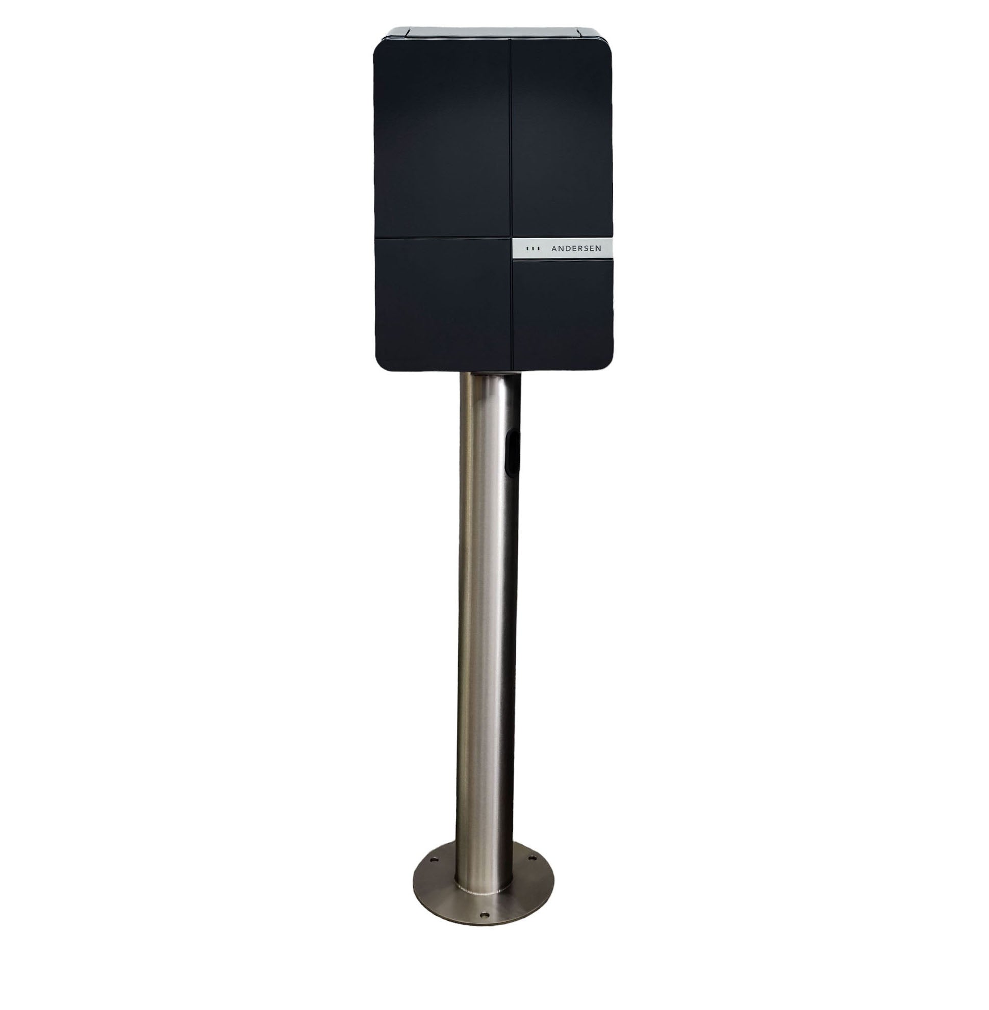 Charging Post with Andersen A2 EV Charger - Round Floor-Standing Charger Post