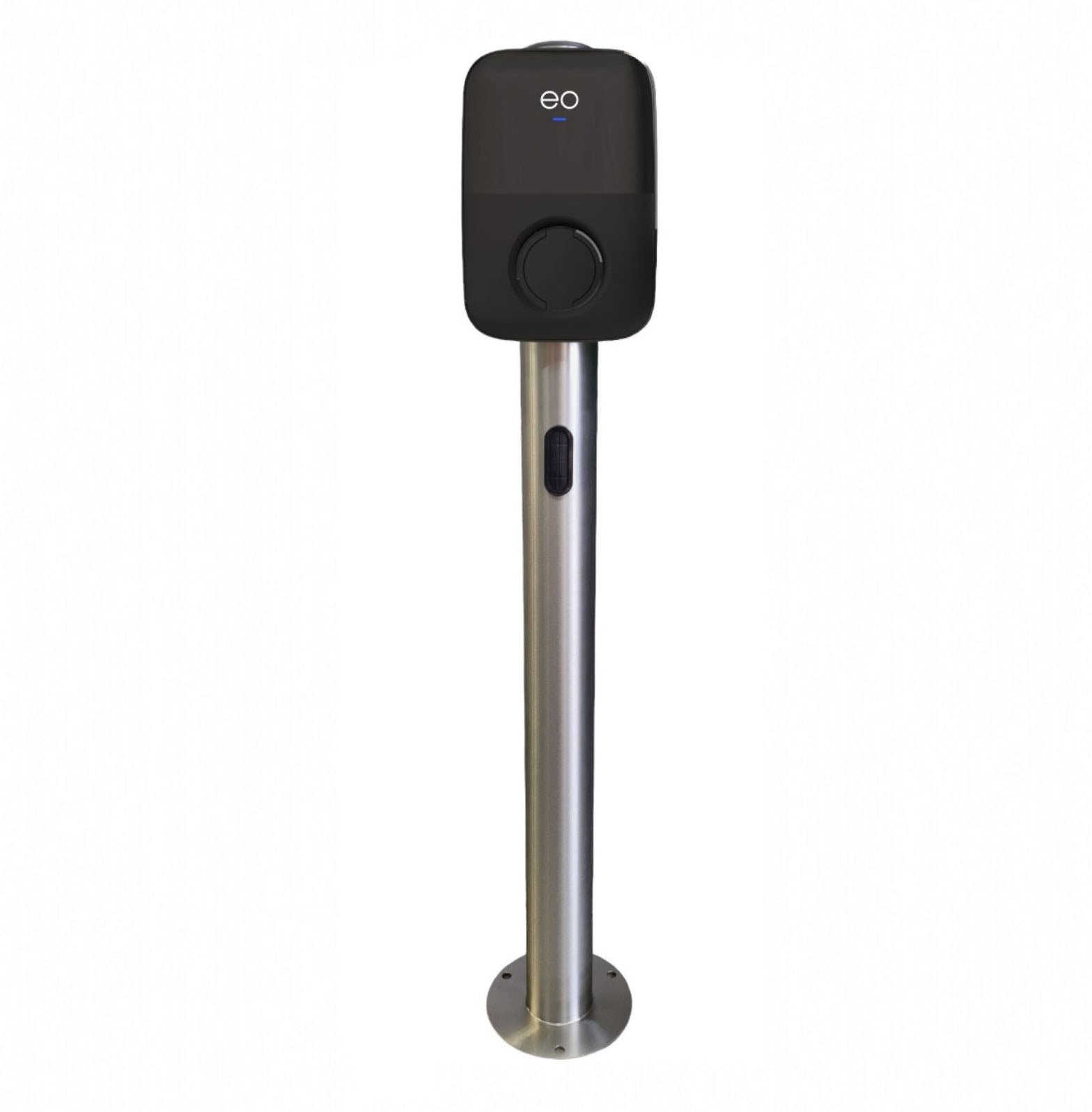 Charging Post with EO Genius 2 EV Charger - Round Floor-Standing Charger Post