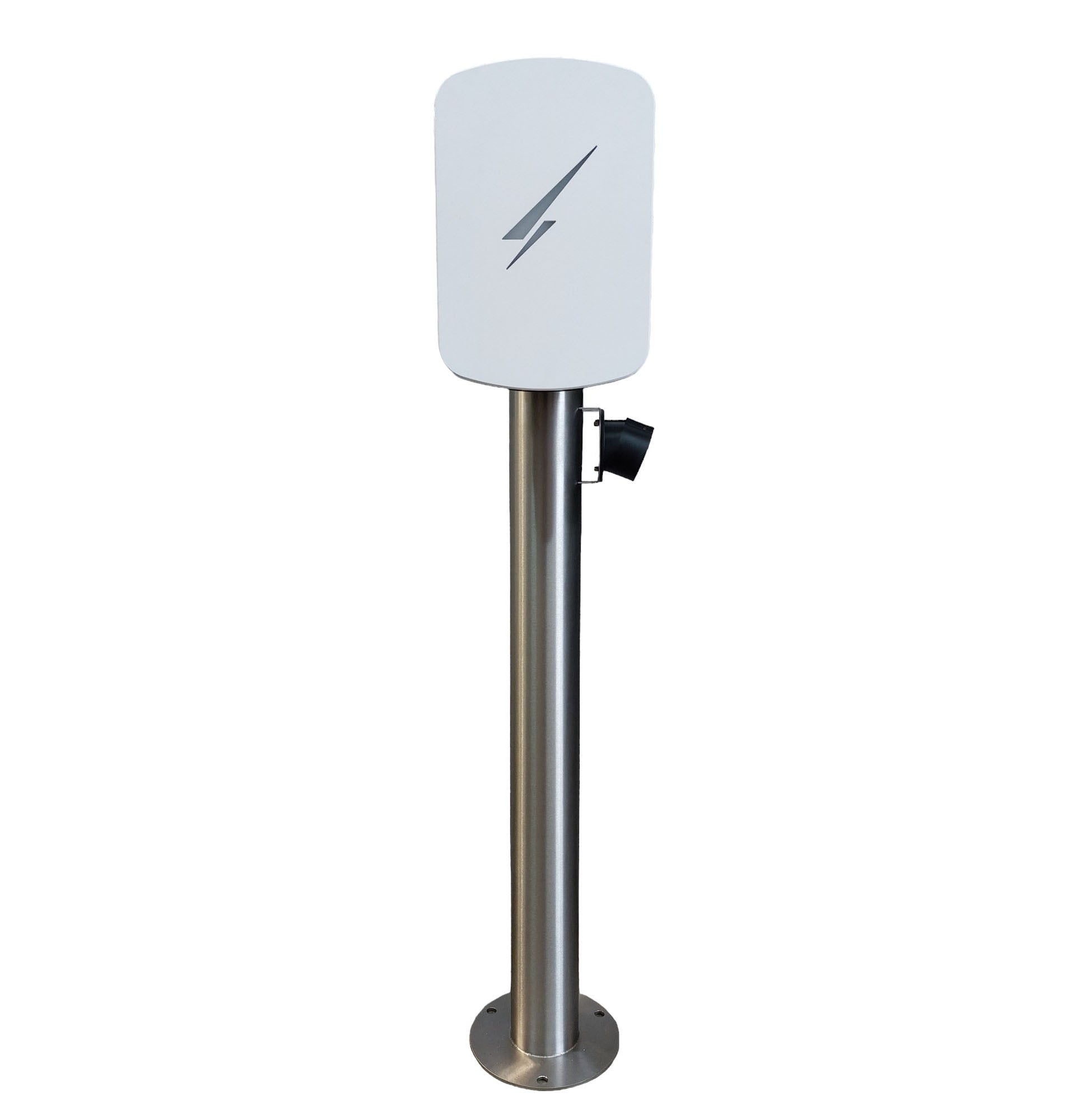 Charging Post with Hypervolt 3 Pro EV Charger - Round Floor-Standing Charger Post