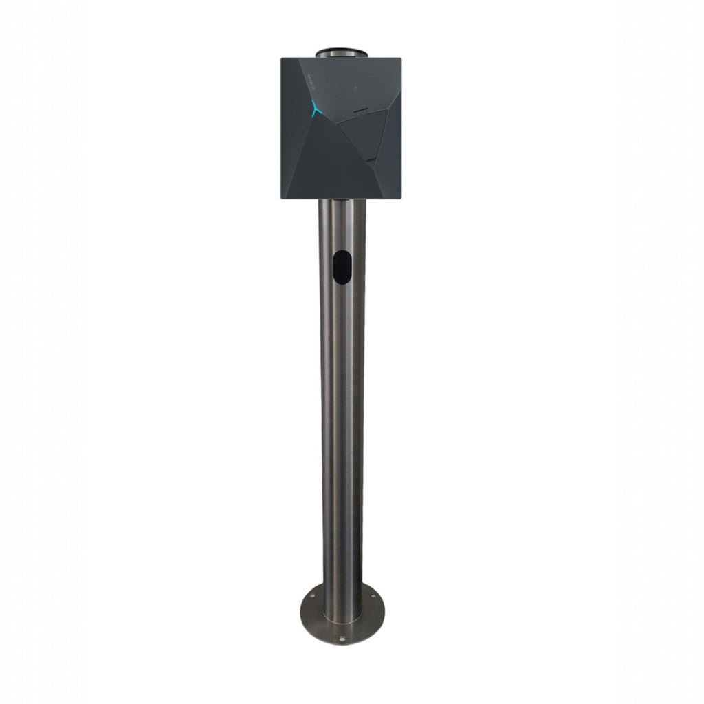 Charging Post with NexBlue EV Charger - Round Floor-Standing Charger Post
