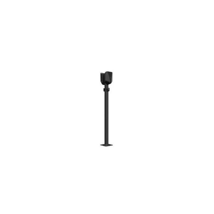 Easee Base 2-way pedestal post in black for twin back-to-back Easee chargers on single freestanding floor mount