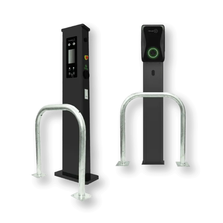 EV Charger Floor-Standing Pedestal Post with Protective Bollard Guard - Buy Online
