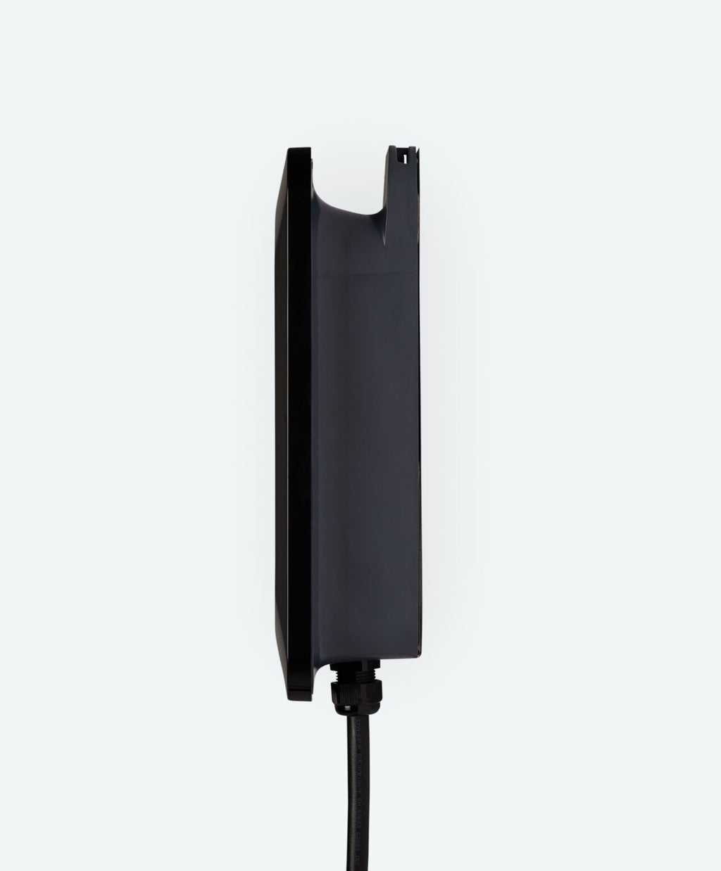 Indra Smart LUX black EV charger side view