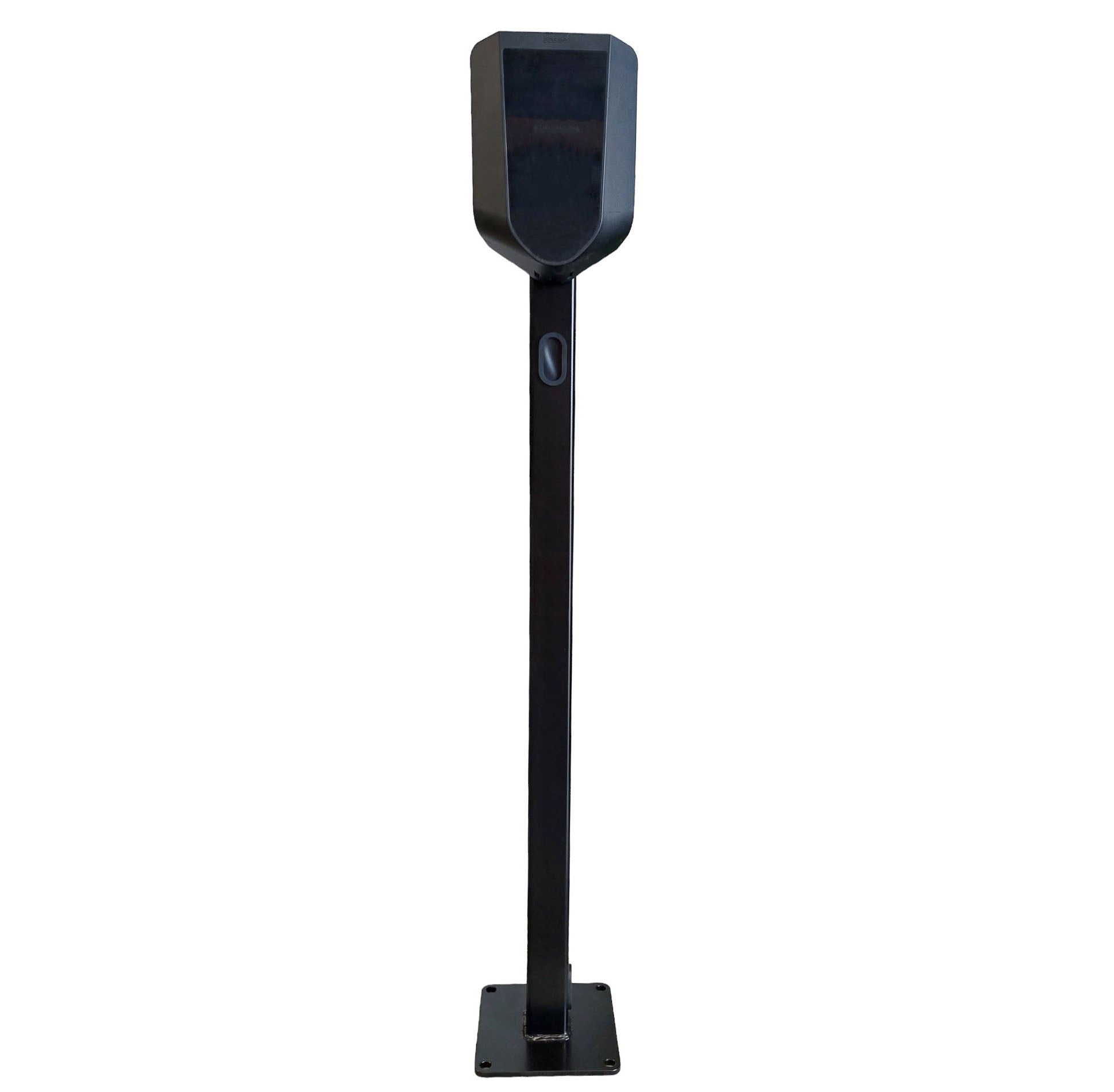 Easee One Home 7kW EV charger on pedestal stand, front view on white background