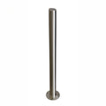 EVCAP stainless steel flat-top upright post component for EV cable management system on white background