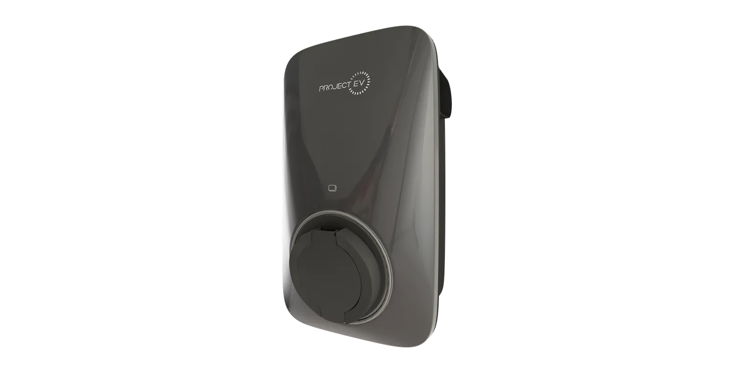 Project EV Apex Grey EV Charger - Side Angle View, Buy Home Charging Station Online