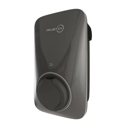Project EV Apex EV Charger in Grey - Side Angle View, Buy Smart Home Charger