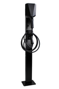 Loady matt black mounting pole for Easee