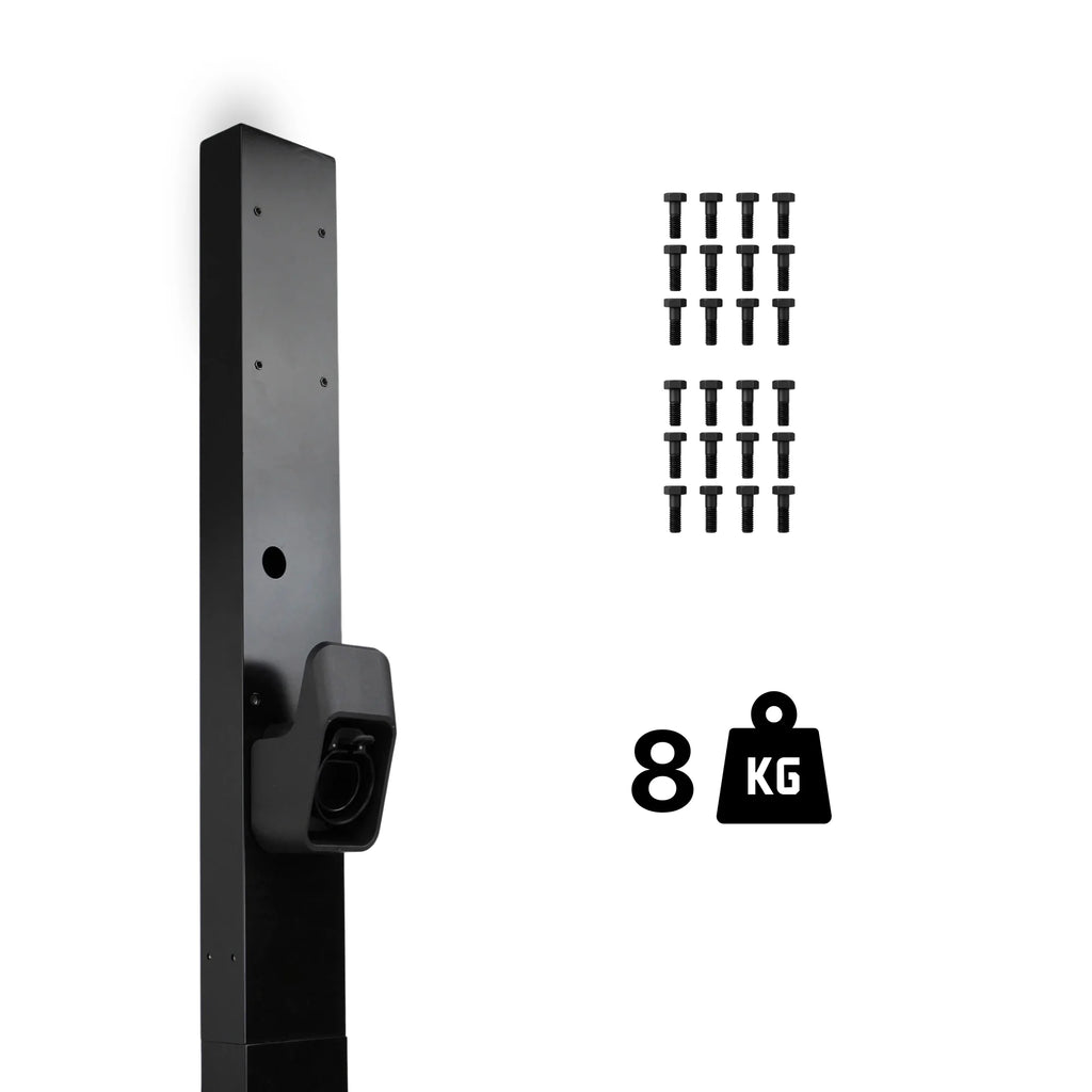 Loady matt black mounting pole for Anker SOLIX V1 - view 7