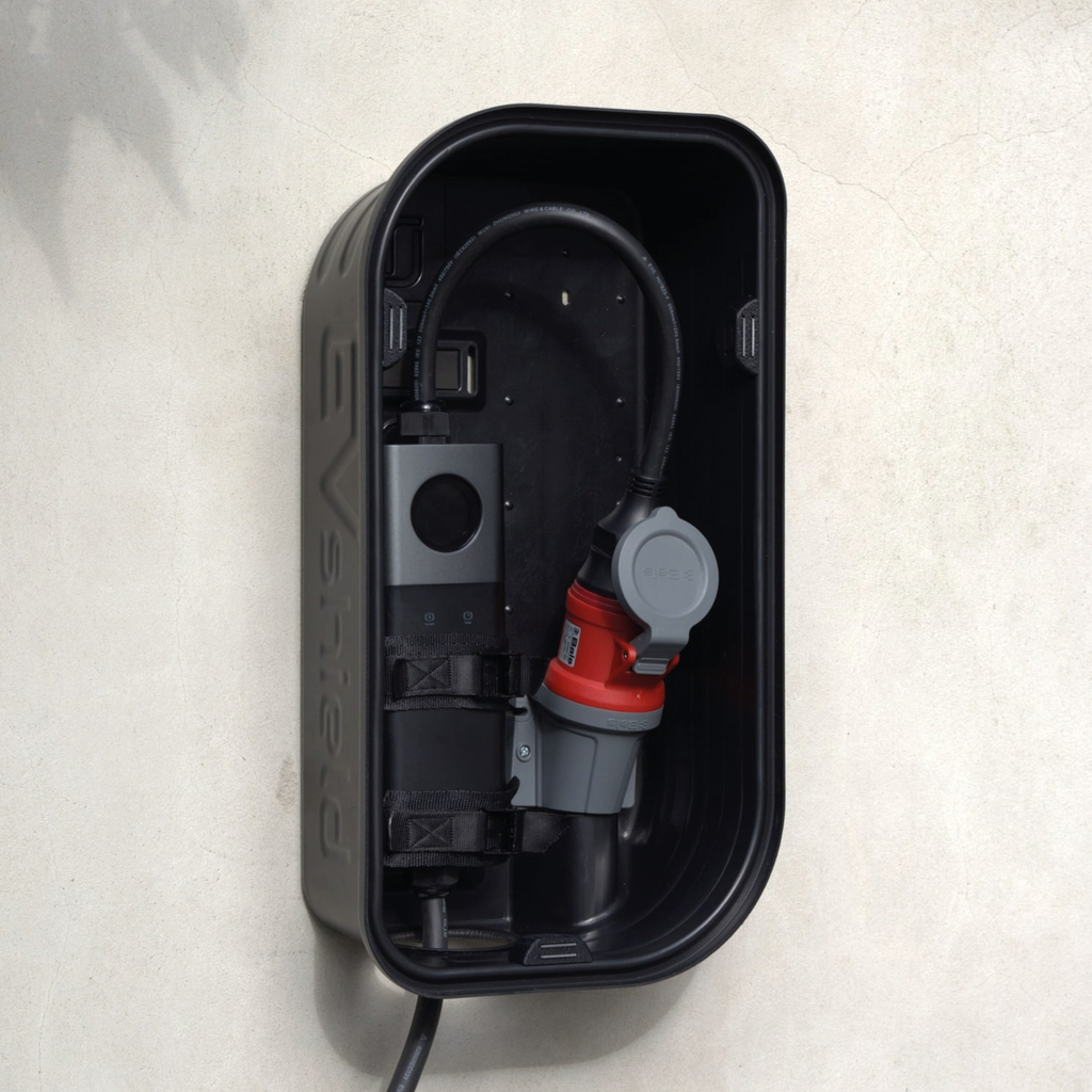 EVshield PLUS enclosure for CEE portable EV chargers - view 2