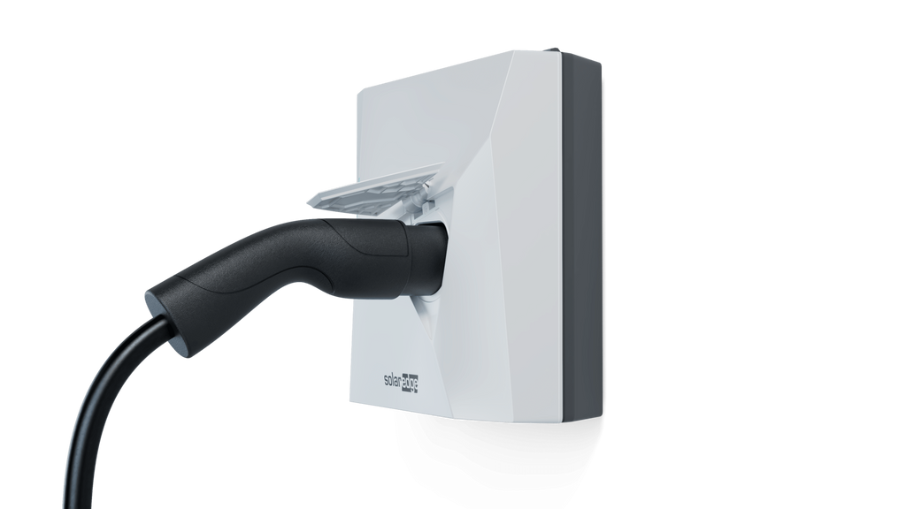 SolarEdge ONE EV Charger Pro 22kW with Type 2 socket in white - view 3