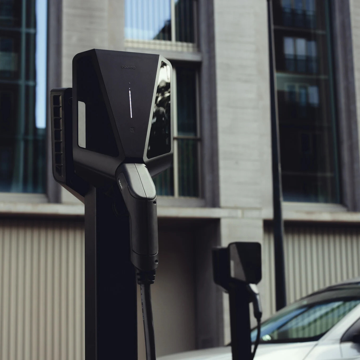 Easee Charge Pro 22kW EV charger with Type 2 socket in black - view 2