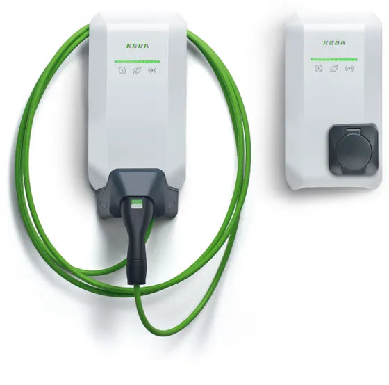KEBA KeContact P40 11kW EV charger with 6m tethered Type 2 cable