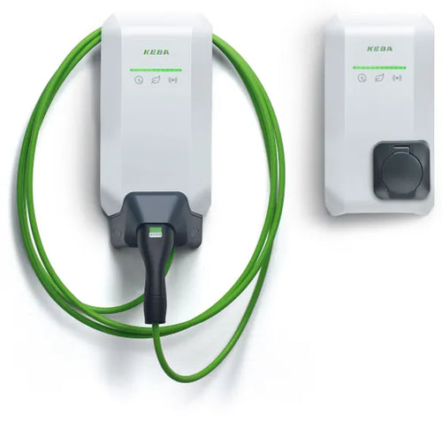 KEBA KeContact P40 11kW EV charger with 6m tethered Type 2 cable