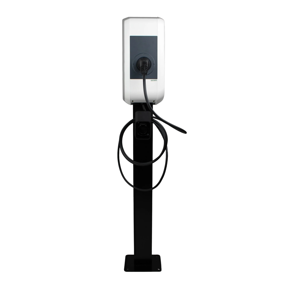 Loady matt black mounting pole for KEBA P30