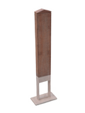 ChargeXpert recycled Azobe hardwood charger pole