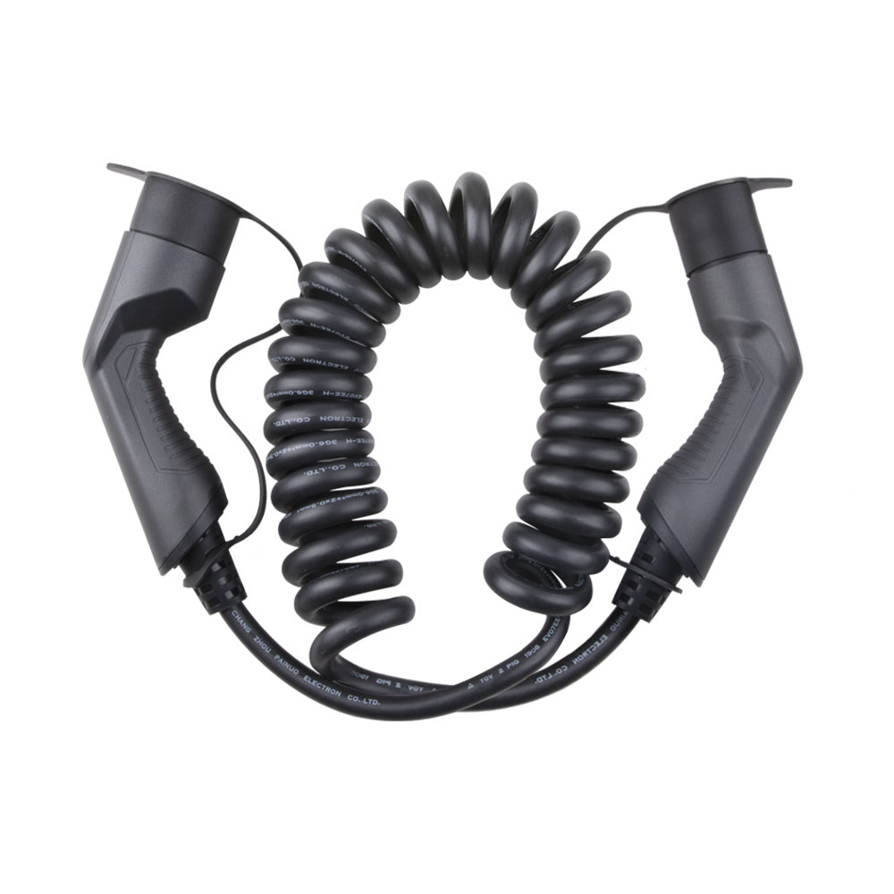 Loady coiled Type 2 to Type 2 EV charging cable 22kW - view 4