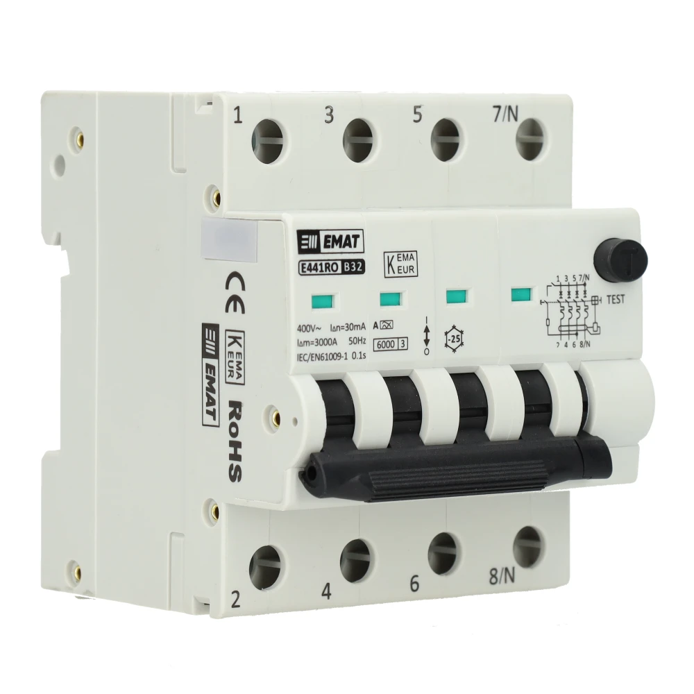 EMAT 3-phase 32A RCBO