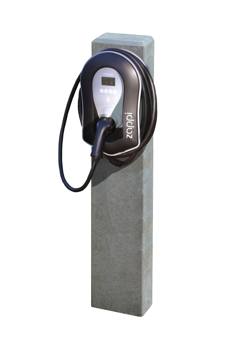 ChargeXpert recycled synthetic charger pole in grey - view 3