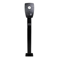 Loady matt black mounting pole for Zaptec Pro