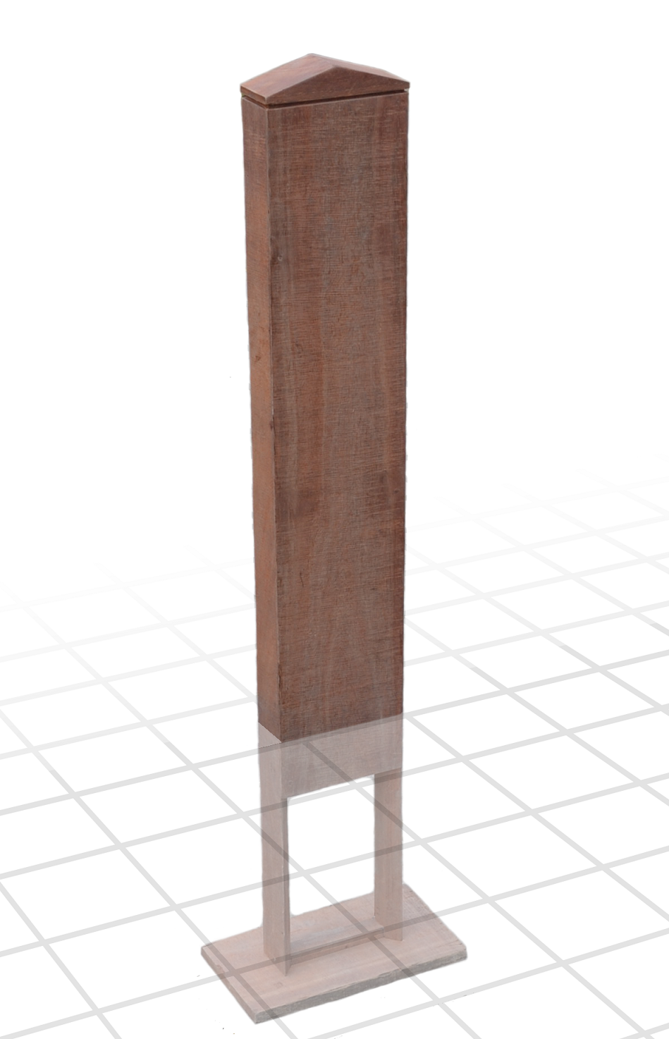 ChargeXpert recycled Azobe hardwood charger pole - view 2