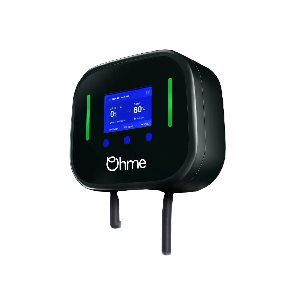 Ohme Home Pro EV-Ladestation | 7.4kW intelligente Wallbox mit LCD-Display