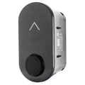 Black and White Wall-Mounted EV Charger - Side Angle Showing Connector Port, Buy Online