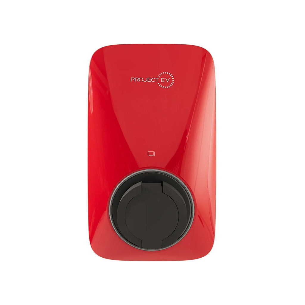 Project EV Apex Steel Replacement Front Cover - Cherry Red (RAL 3024), Buy EV Charger Parts Online