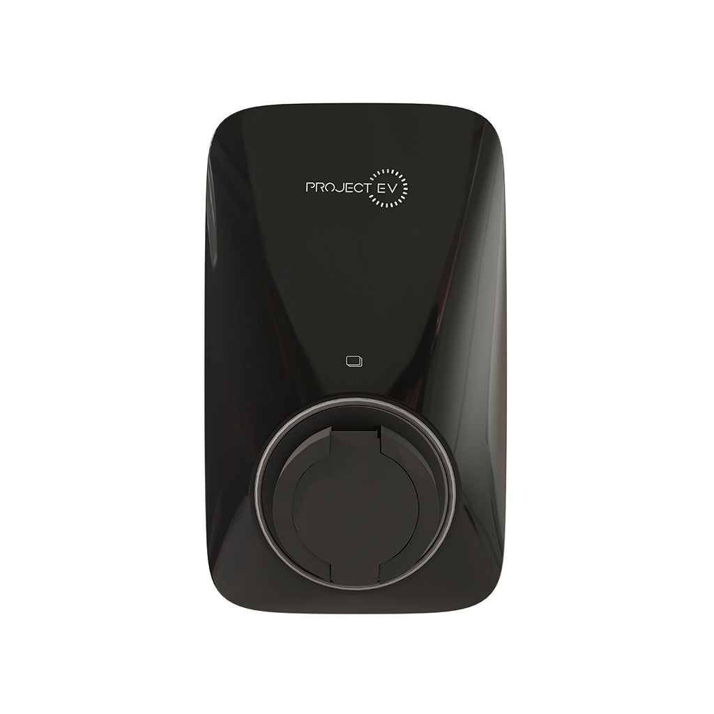 Project EV Apex Steel Replacement Front Cover - Black Obsidian (RAL 7021), Buy EV Charger Parts Online