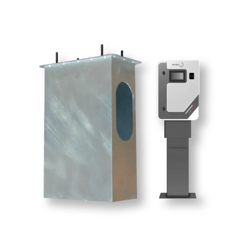 Project EV GM40KW Ground Mount Stand for 40kW DC Fast EV Chargers - Buy Online