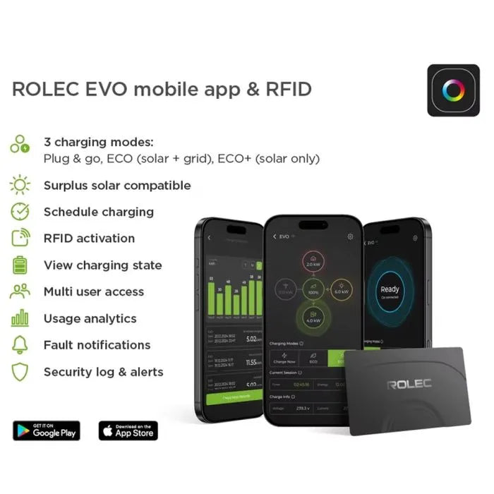 Rolec EVO British-made EV charger close-up detail
