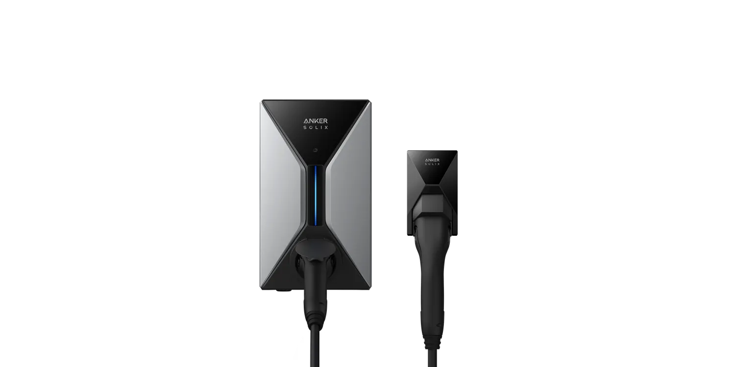 Anker SOLIX EV Charger with Fast Charging Connector - Front View, Buy Home Charging Point Online