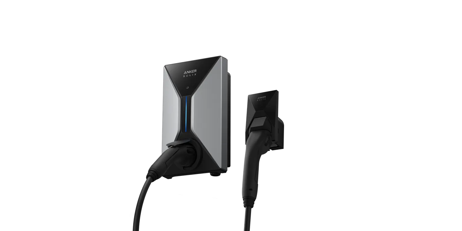 Anker SOLIX EV Charger with Charging Cable - Front View, Buy Home Charging Point Online