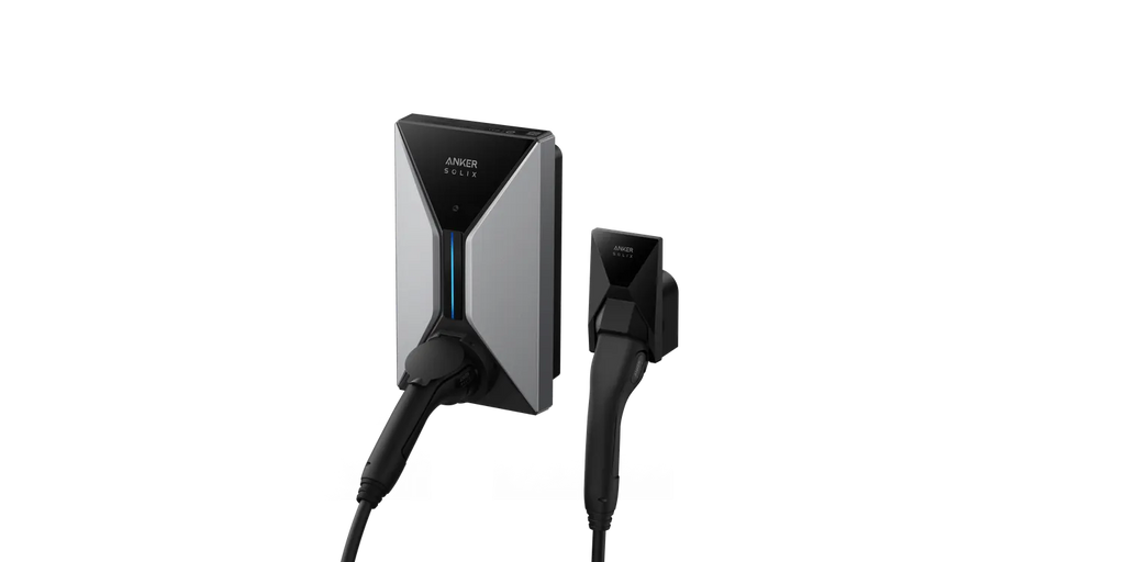 Anker SOLIX EV Charger with Attached Charging Cable - Compact Wall Unit, Buy Home Charging Point Online