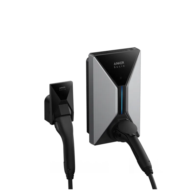Anker SOLIX EV Charger with Cable Plugged into Socket - Buy Home Charging Point Online