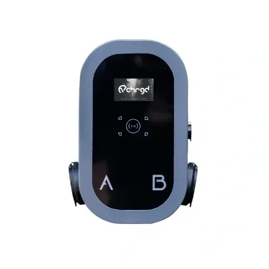 vCHRGD dual EV charger with twin A/B charging ports - UK home charge point