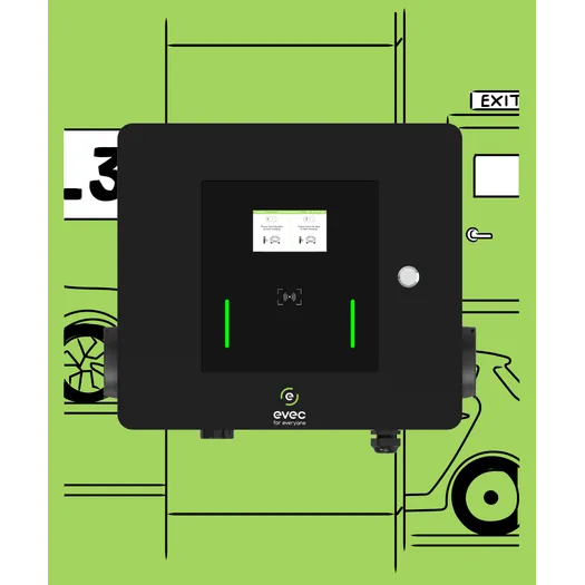 Evec EV Charger Installed in Car Park - Commercial Parking Charging Point, Buy Online
