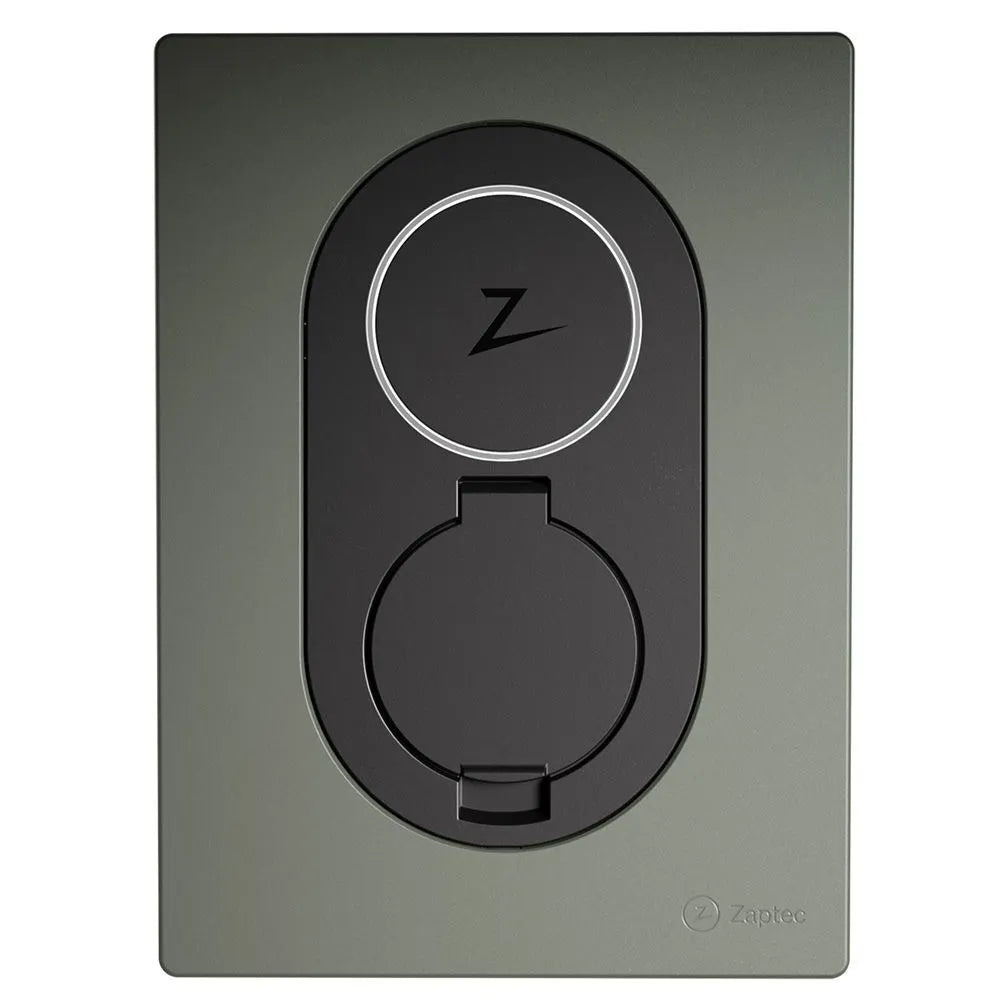 Zaptec Go EV Charger in Moss Green - Interchangeable Cover Colour Option